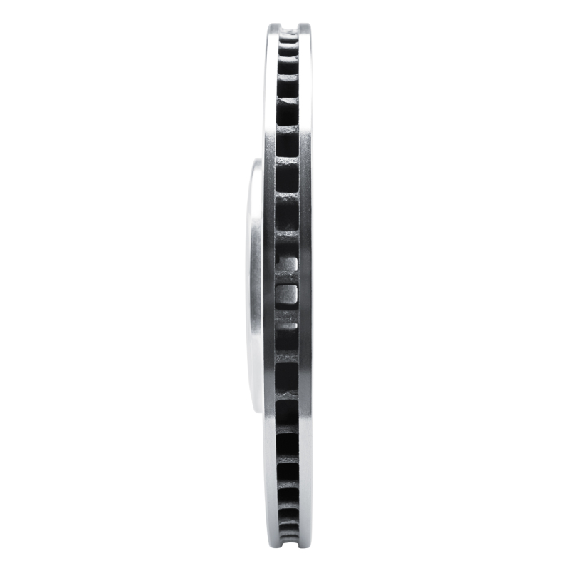 Ford Police Interceptor Utility Brake Rotor (1) - Rear Left - R1 Concepts - Drilled & Slotted - Silver - `20-`25